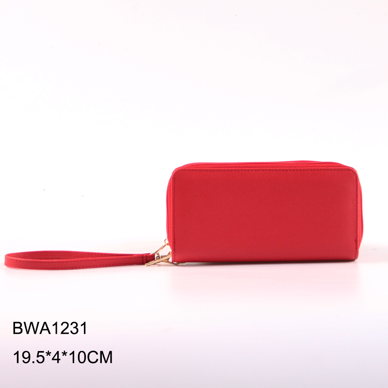Long wristlet keychain with wallet  red wallets for women